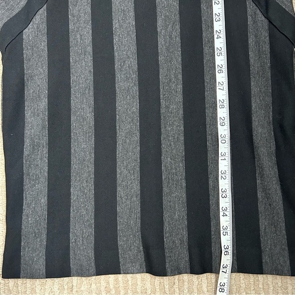 Anthropologie Black and Gray Striped Mini Dress - Picture 15 of 15
